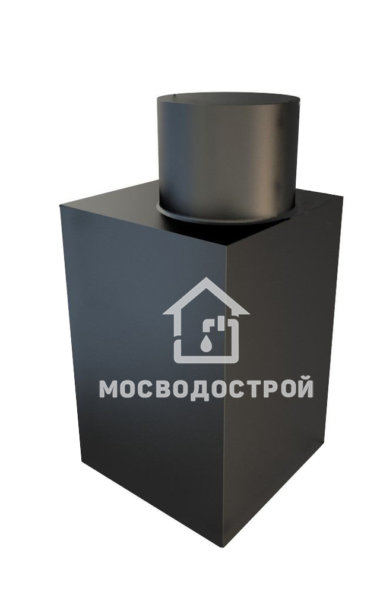 Квадратный металлический кессон Титан 5 мм