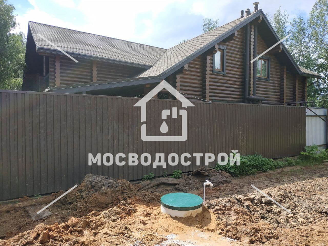 Скважина с кессоном в д. лобаново