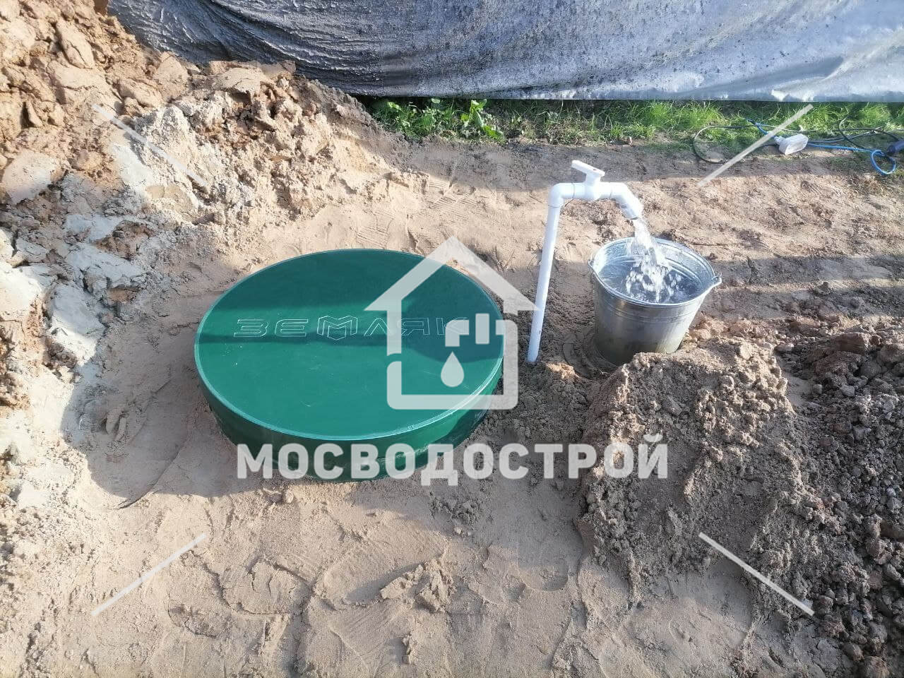 Скважина с кессоном в с. покровское