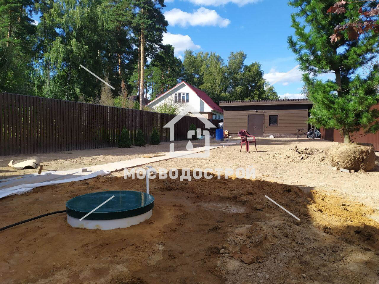 Обустройство скважины с кессоном в дп загорянский