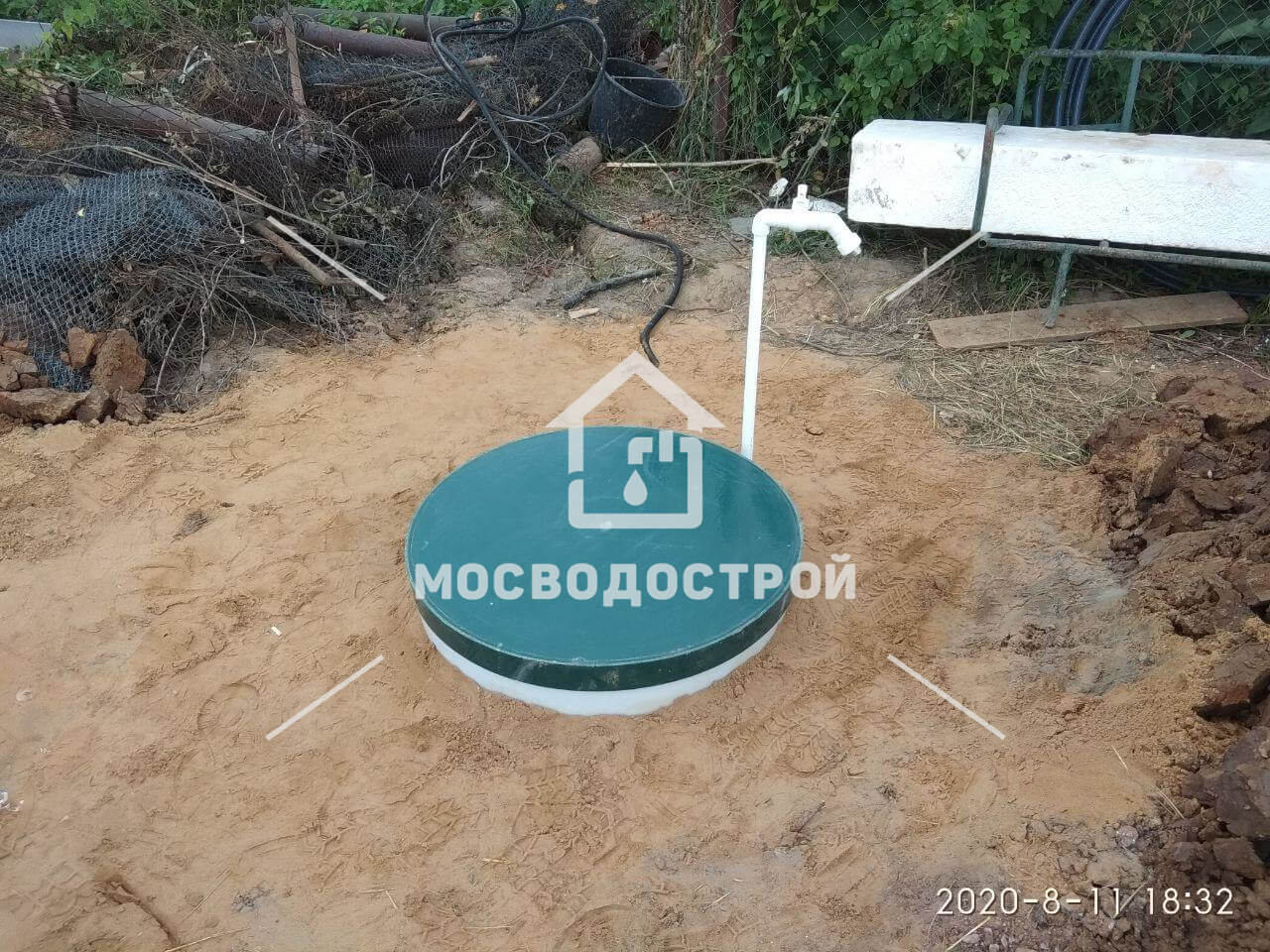 Скважина с кессоном в д. беляниново
