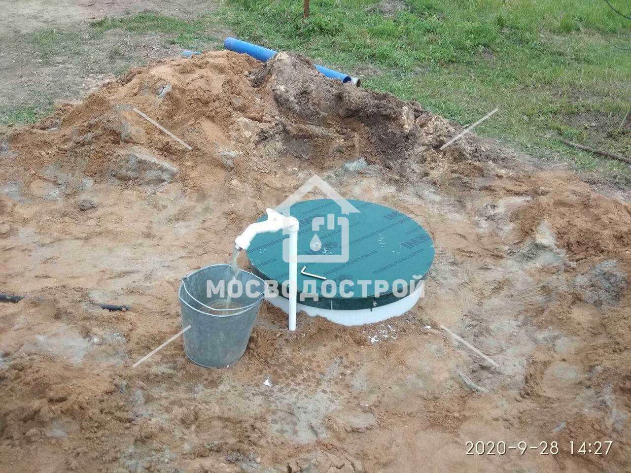 Скважина с кессоном в д. орловка