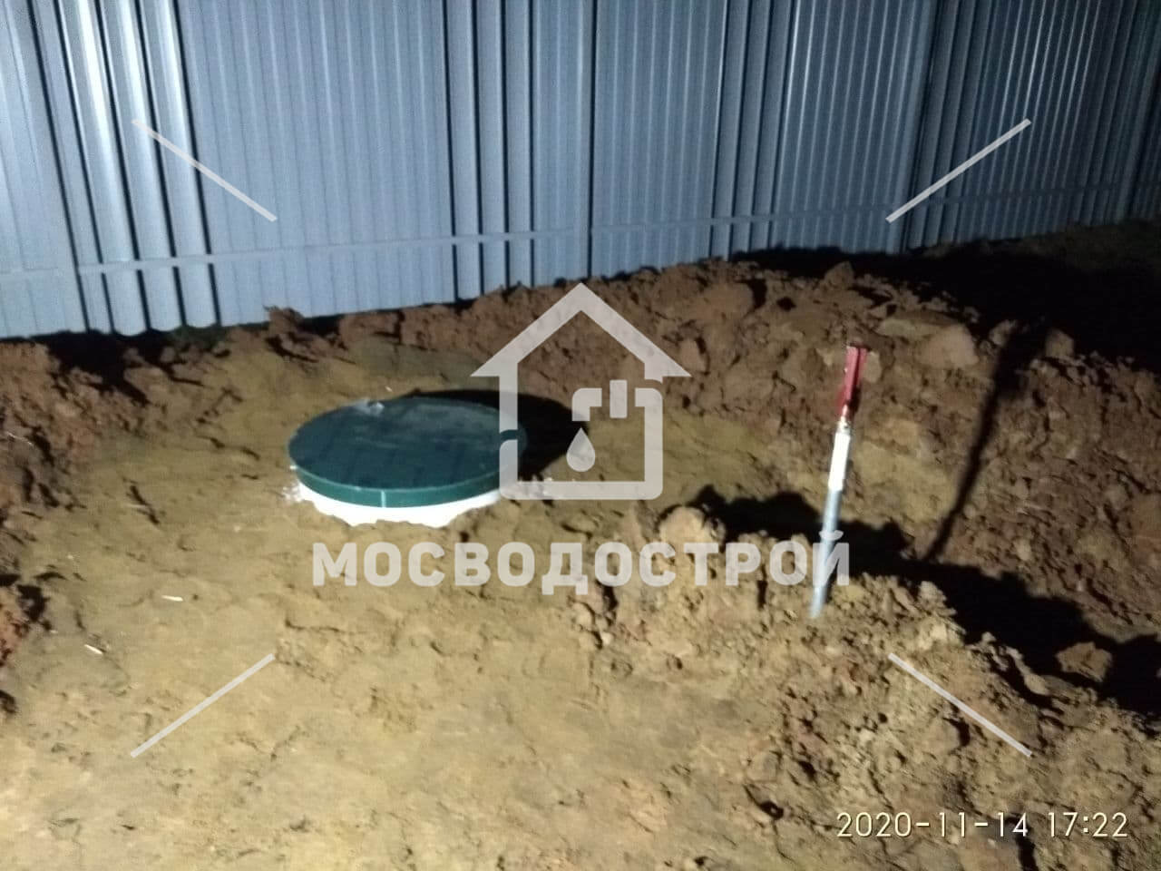 Скважина с кессоном в д. дядьково